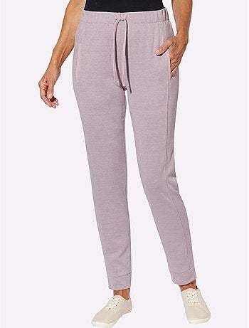 Pantalon En Jersey Bel Aspect Chiné - Taille Standard - Moda Vilona