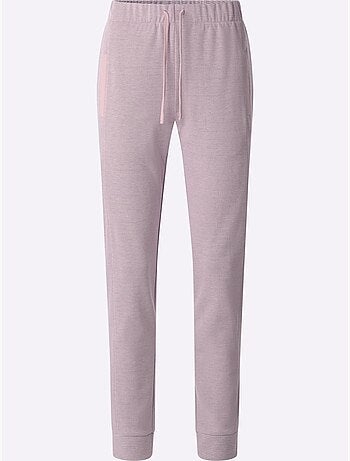 Pantalon En Jersey Bel Aspect Chiné - Taille Standard - Moda Vilona