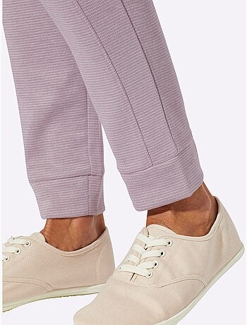 Pantalon En Jersey Bel Aspect Chiné - Taille Standard - Moda Vilona