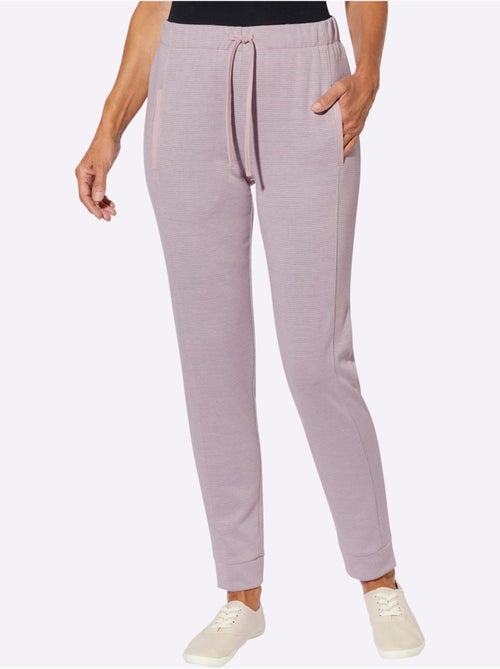 Pantalon En Jersey Bel Aspect Chiné - Taille Standard - Moda Vilona - Kiabi Pantalon En Jersey Bel Aspect Chiné - Taille Standard - Moda Vilona - Kiabi