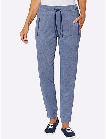 Pantalon En Jersey Bel Aspect Chiné - Taille Standard - Moda Vilona