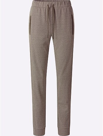 Pantalon En Jersey Bel Aspect Chiné - Taille Standard - Moda Vilona