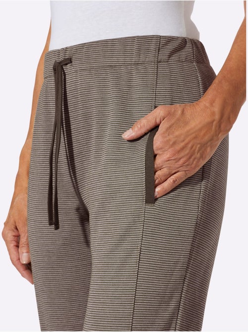 Pantalon En Jersey Bel Aspect Chiné - Taille Standard - Moda Vilona - Kiabi Pantalon En Jersey Bel Aspect Chiné - Taille Standard - Moda Vilona - Kiabi