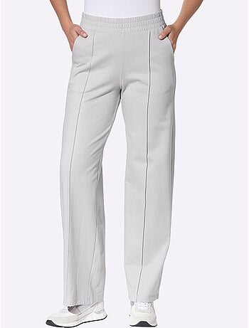 Pantalon en jersey ceinture élastique confortable - taille courte - moda vilona