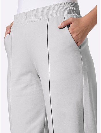 Pantalon en jersey ceinture élastique confortable - taille courte - moda vilona