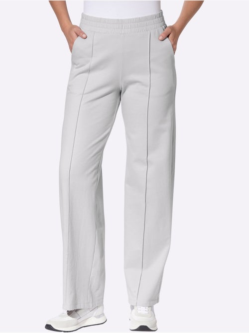 Pantalon en jersey ceinture élastique confortable - taille courte - moda vilona - Kiabi