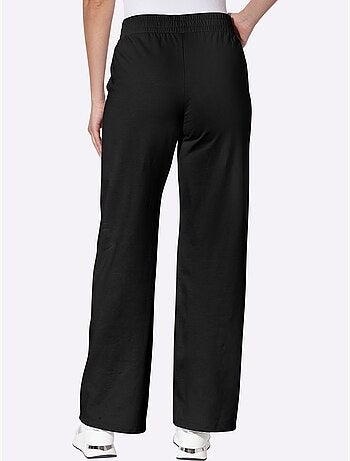 Pantalon en jersey ceinture élastique confortable - taille courte - moda vilona