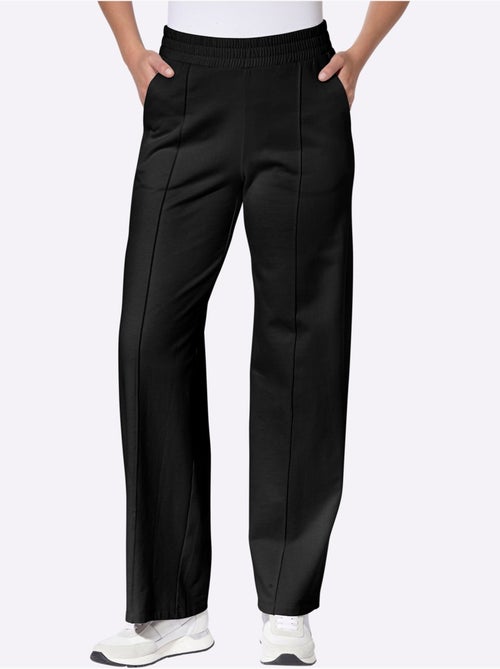 Pantalon en jersey ceinture élastique confortable - taille courte - moda vilona - Kiabi