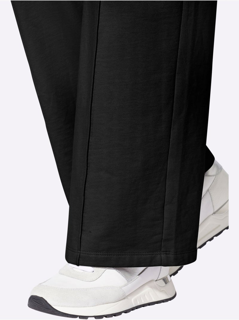 Pantalon en jersey ceinture élastique confortable - taille standard - moda vilona Noir - Kiabi