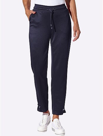 Pantalon En Jersey Ceinture élastique, Coulisse Et Lien à Nouer - Taille Standard - Moda Vilona