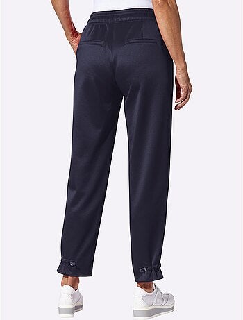 Pantalon En Jersey Ceinture élastique, Coulisse Et Lien à Nouer - Taille Standard - Moda Vilona