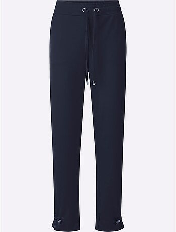 Pantalon En Jersey Ceinture élastique, Coulisse Et Lien à Nouer - Taille Standard - Moda Vilona