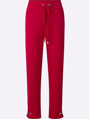Pantalon En Jersey Ceinture élastique, Coulisse Et Lien à Nouer - Taille Standard - Moda Vilona