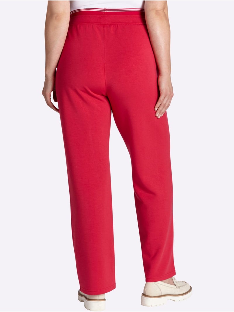 Pantalon En Jersey Coulisse à La Taille - Taille Standard - Sheego Rouge - Kiabi