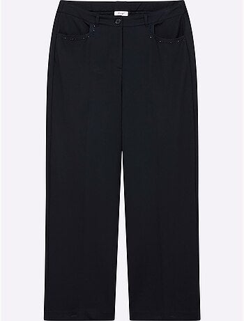 Pantalon en jersey coupe confortable et large - taille standard - sheego