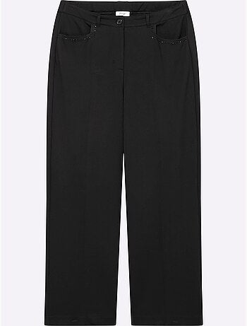 Pantalon en jersey coupe confortable et large - taille standard - sheego