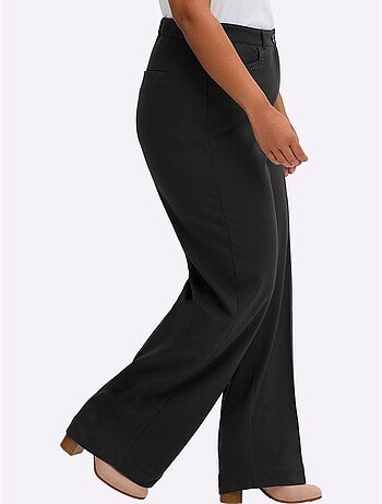Pantalon en jersey coupe confortable et large - taille standard - sheego