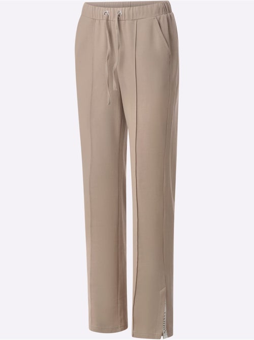 Pantalon en jersey doux avec ceinture élastique et poches - Taille standard - Moda Vilona - Kiabi