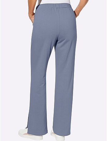 Pantalon en jersey doux avec ceinture élastique et poches - Taille standard - Moda Vilona