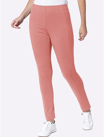 Pantalon en jersey empiècement affinant le long des coutures latérales - taille standard - helline