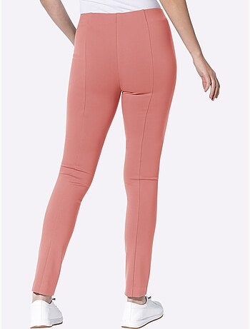 Pantalon en jersey empiècement affinant le long des coutures latérales - taille standard - helline