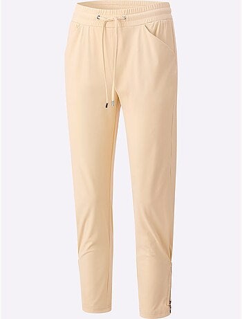 Pantalon En Jersey Glissières à L'ourlet - Taille Standard - Helline