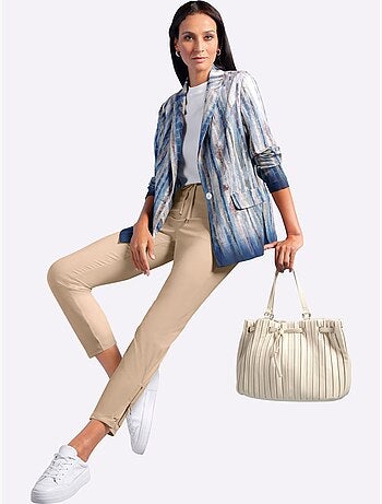 Pantalon En Jersey Glissières à L'ourlet - Taille Standard - Helline