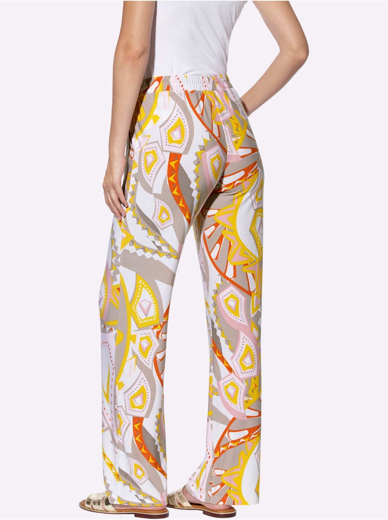 Pantalon En Jersey Imprimé Mode - Taille Standard - helline Rose clair - Kiabi