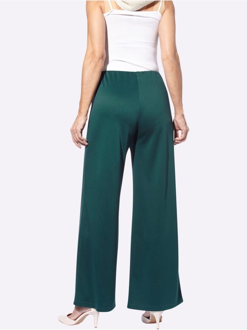 Pantalon En Jersey Jambes Larges Mode - Taille Courte - Moda Vilona - Kiabi