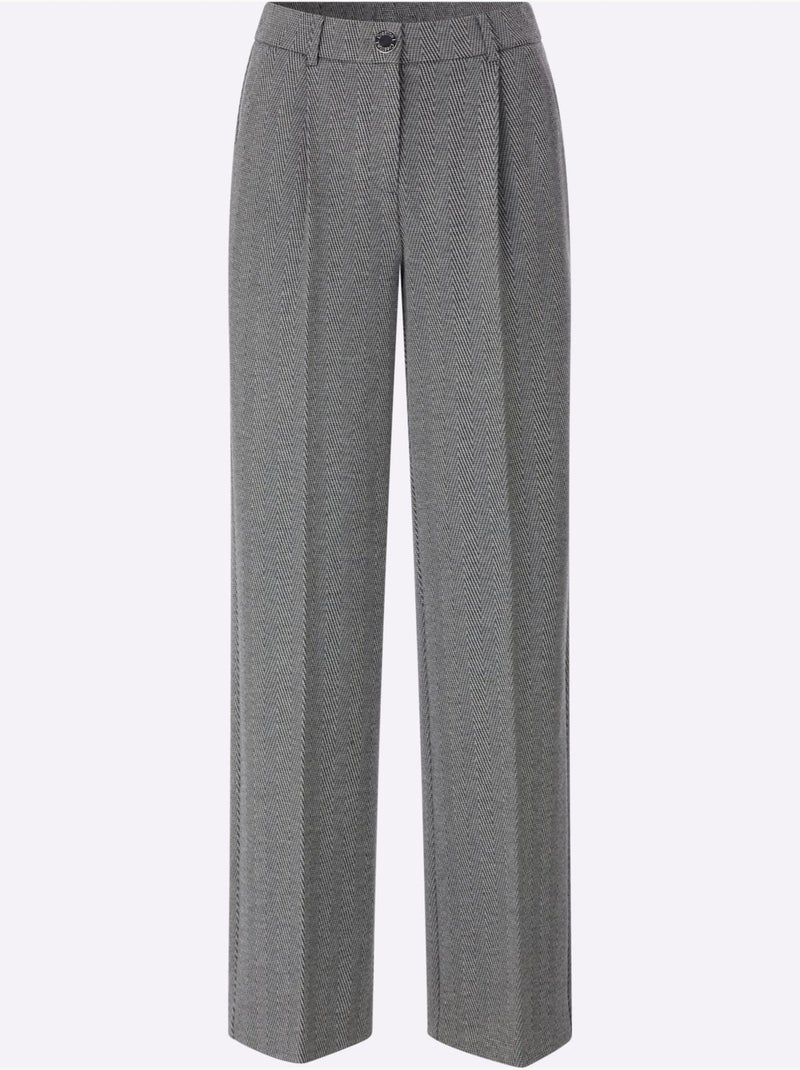 Pantalon en jersey jersey fin - taille standard - helline gris anthracite - Kiabi