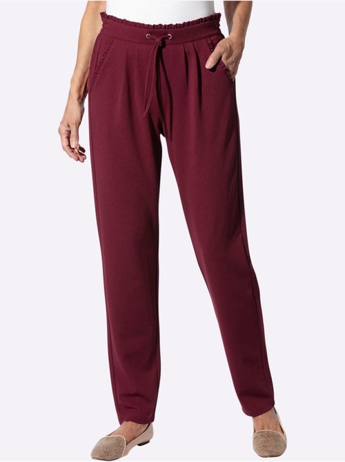 Pantalon En Jersey Jolie Bordure à Volants Sur Les Poches - Taille Standard - Moda Vilona - Kiabi Pantalon En Jersey Jolie Bordure à Volants Sur Les Poches - Taille Standard - Moda Vilona - Kiabi