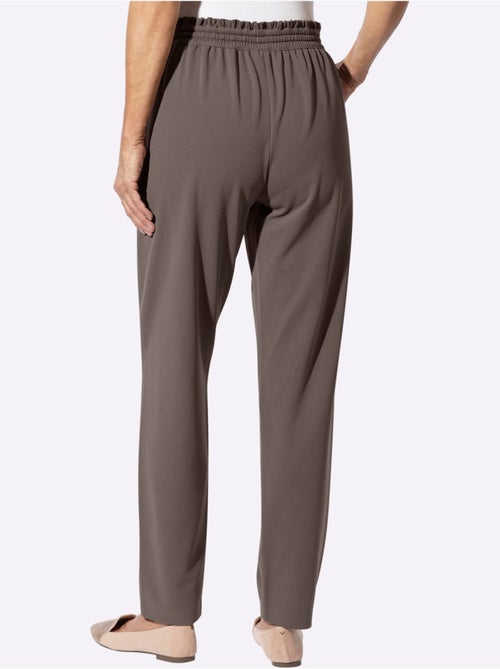 Pantalon En Jersey Jolie Bordure à Volants Sur Les Poches - Taille Standard - Moda Vilona - Kiabi
