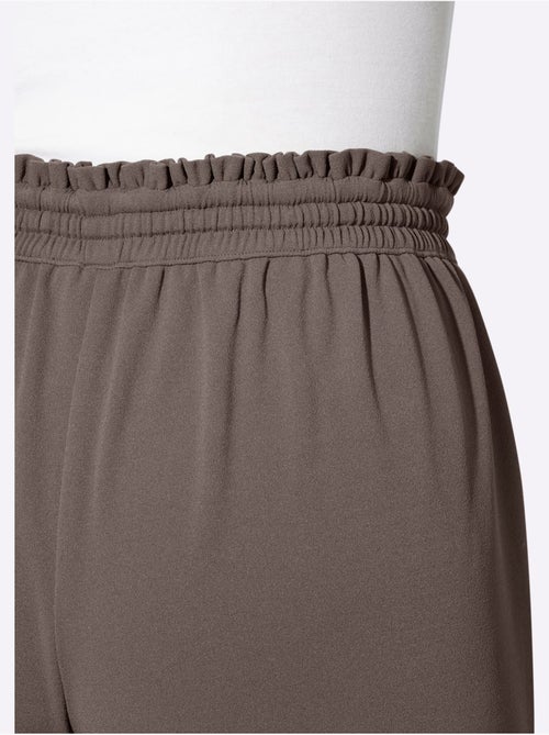 Pantalon En Jersey Jolie Bordure à Volants Sur Les Poches - Taille Standard - Moda Vilona - Kiabi