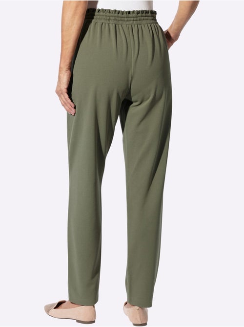 Pantalon En Jersey Jolie Bordure à Volants Sur Les Poches - Taille Standard - Moda Vilona - Kiabi