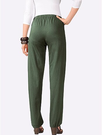Pantalon En Jersey Laçage Au Bas Des Jambes - Taille Standard - Moda Vilona