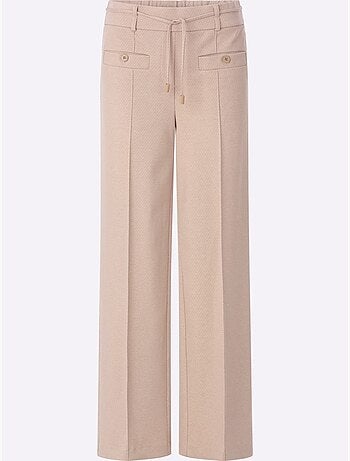 Pantalon en jersey livré avec ceinture - taille standard - helline