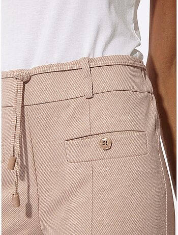 Pantalon en jersey livré avec ceinture - taille standard - helline