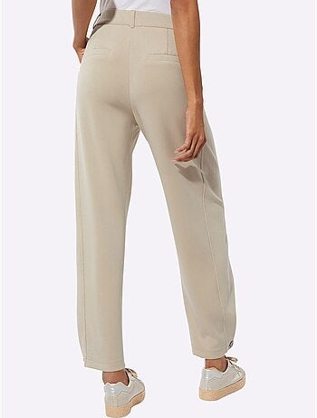 Pantalon en jersey mélange de modal doux - taille courte - helline