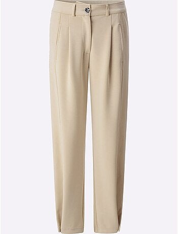 Pantalon en jersey mélange de modal doux - taille courte - helline