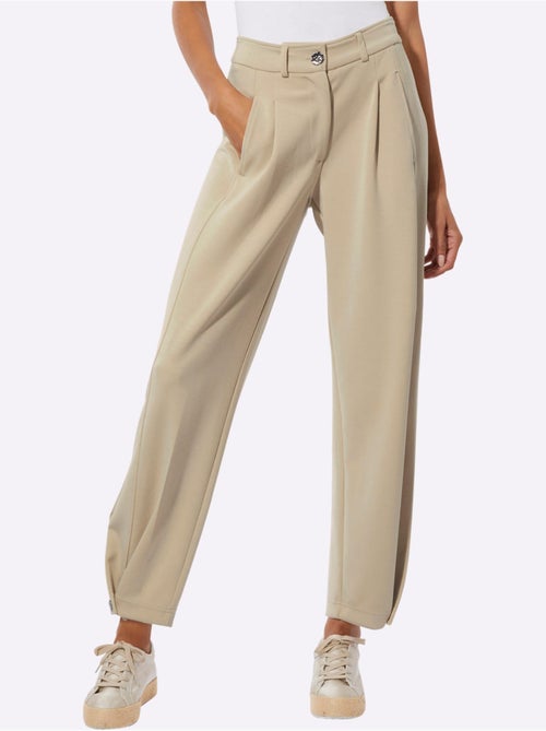 Pantalon En Jersey Mélange De Modal Doux - Taille Courte - Helline - Kiabi Pantalon En Jersey Mélange De Modal Doux - Taille Courte - Helline - Kiabi
