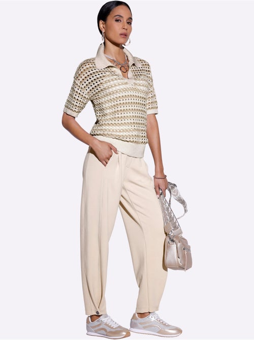Pantalon En Jersey Mélange De Modal Doux - Taille Courte - Helline - Kiabi Pantalon En Jersey Mélange De Modal Doux - Taille Courte - Helline - Kiabi