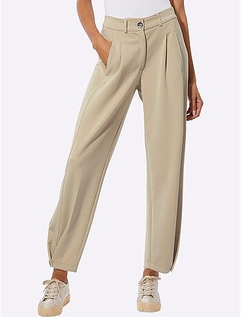 Pantalon en jersey mélange de modal doux - taille standard - helline