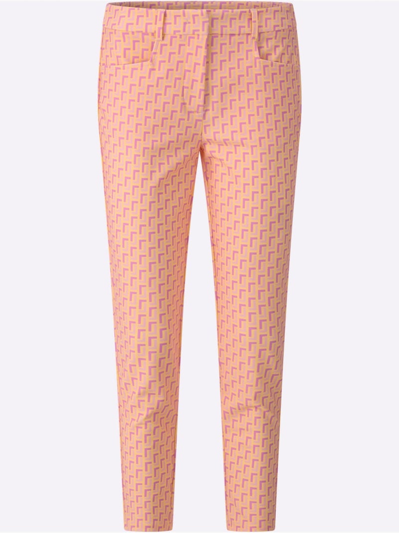 Pantalon En Jersey Motif Imprimé Exclusif - Taille Standard - Helline Abricot - Kiabi