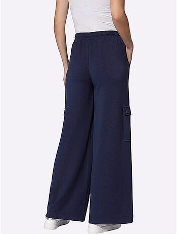 Pantalon En Jersey Poches Cargo Plaquées - Taille Standard - Helline