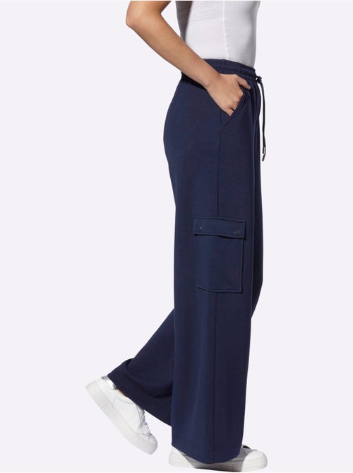 Pantalon En Jersey Poches Cargo Plaquées - Taille Standard - helline - Kiabi