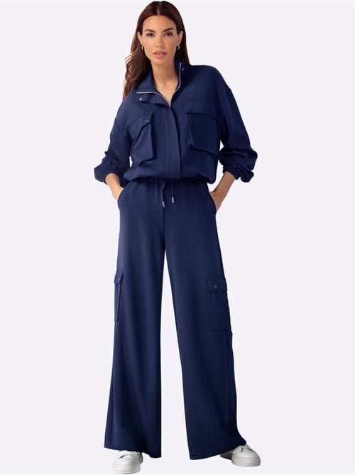 Pantalon En Jersey Poches Cargo Plaquées - Taille Standard - helline - Kiabi