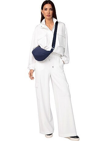 Pantalon En Jersey Poches Cargo Plaquées - Taille Standard - helline