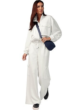 Pantalon En Jersey Poches Cargo Plaquées - Taille Standard - helline