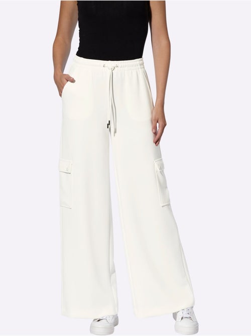 Pantalon En Jersey Poches Cargo Plaquées - Taille Standard - helline - Kiabi