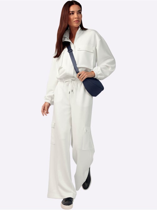 Pantalon En Jersey Poches Cargo Plaquées - Taille Standard - helline - Kiabi